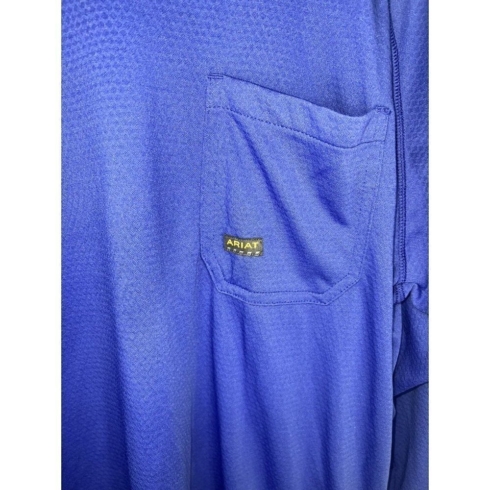 Ariat Rebar Men Medium Pocket Tee Long-Sleeve Work Wear Performance Shirt E1 - Picture 4 of 8